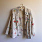 1970s Cream Blazer With Summer Florals (M/L)