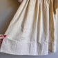1970s Cream Tunic With Cobalt Blue Embroidery (M/L)