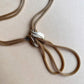 1970s Gold Mesh Chain Necklace With Leaf Detail