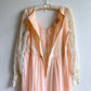 Stunning 1970s Gunne Sax Peach Cotton Gown With Lace (M/L)