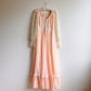 Stunning 1970s Gunne Sax Peach Cotton Gown With Lace (M/L)