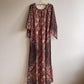 1970s Indian Cotton Block Printed Maxi Dress (L/XL)