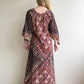 1970s Indian Cotton Block Printed Maxi Dress (L/XL)