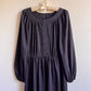 1970s JC Penneys Black Long Sleeve Dress (L)
