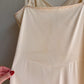1970s Light Cream Nylon Maxi Slip Dress (M)