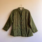 1970s Olive Green Satin Padded Jacket (L/XL)