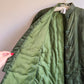 1970s Olive Green Satin Padded Jacket (L/XL)
