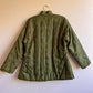 1970s Olive Green Satin Padded Jacket (L/XL)