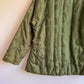 1970s Olive Green Satin Padded Jacket (L/XL)