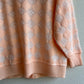 1970s Peach Cardigan With Floral Buttons (M/L)