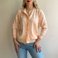 1970s Peach Cardigan With Floral Buttons (M/L)
