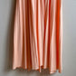 1970s Peach Maxi Dress With Pleated Skirt (S/M)
