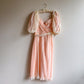 Adorable 1970s Pink and White Lace Princess Dress (XS/S)