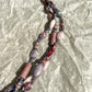 1970s Shades of Purple Triple-Strand Beaded Necklace