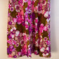 1970s Purple Maxi Dress With Floral Skirt (XL/2XL)