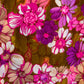 1970s Purple Maxi Dress With Floral Skirt (XL/2XL)