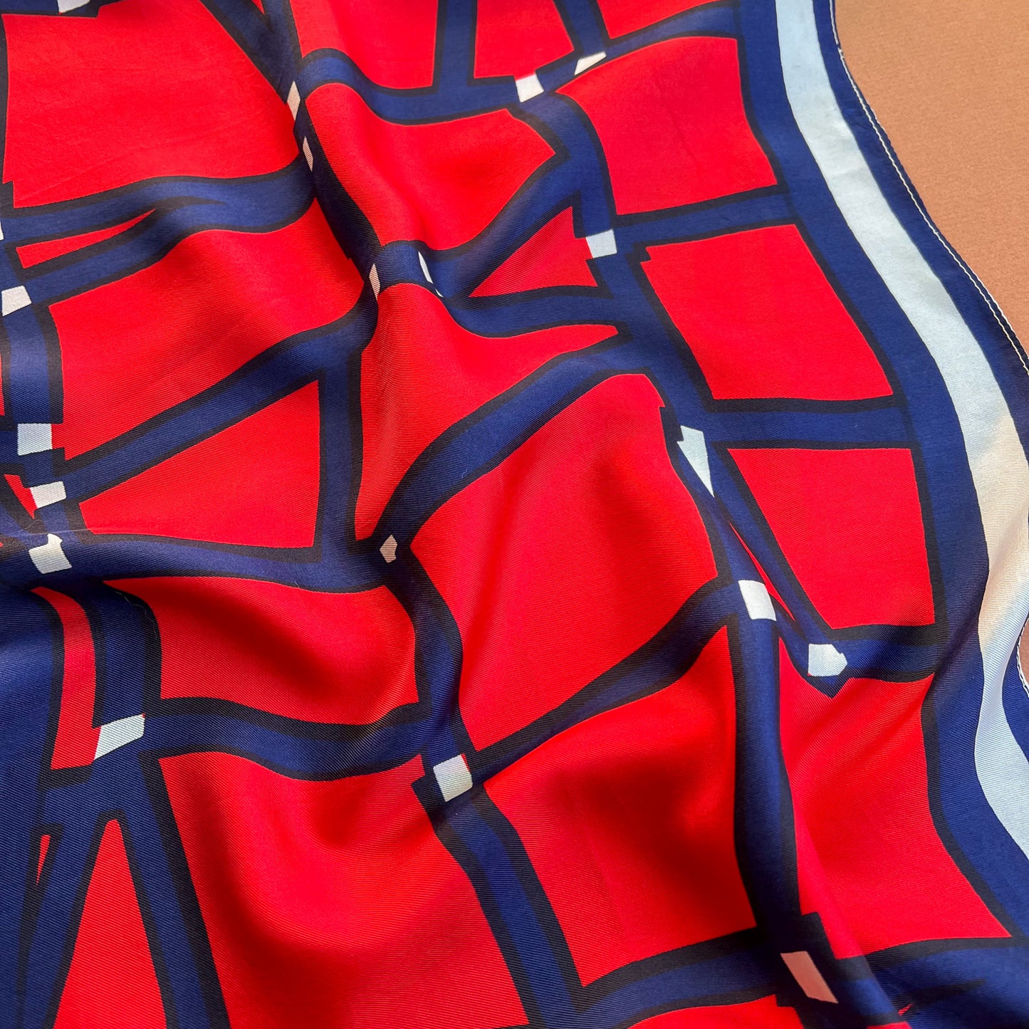 1970s Red, White, and Blue Lilli Ann Scarf