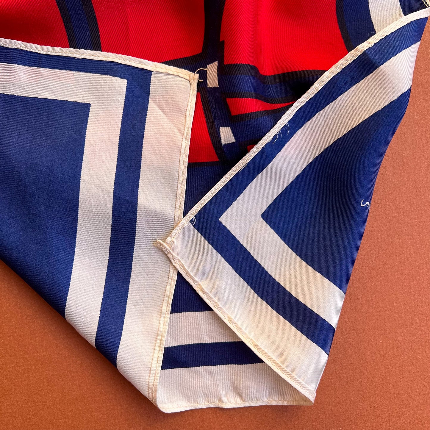 1970s Red, White, and Blue Lilli Ann Scarf