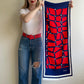 1970s Red, White, and Blue Lilli Ann Scarf