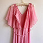 1970s Muted Rose Chiffon Gown (S/M)