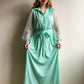 1970s Seafoam Buttoned Midi Dress (M/L)