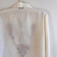 1970s Ivory Summer Blouse With Bodice Embroidery (M)