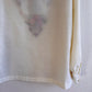 1970s Ivory Summer Blouse With Bodice Embroidery (M)