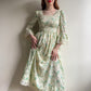 1970s Ivory Summer Dress With Crochet Trim (M)