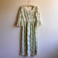 1970s Ivory Summer Dress With Crochet Trim (M)