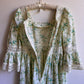 1970s Ivory Summer Dress With Crochet Trim (M)