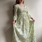 1970s Ivory Summer Dress With Crochet Trim (M)
