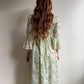 1970s Ivory Summer Dress With Crochet Trim (M)