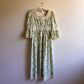 1970s Ivory Summer Dress With Crochet Trim (M)