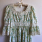1970s Ivory Summer Dress With Crochet Trim (M)