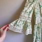 1970s Ivory Summer Dress With Crochet Trim (M)