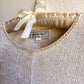 1970s Tan and White Quadrant Sweater (M/L)