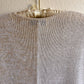 1970s Tan and White Quadrant Sweater (M/L)