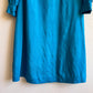 1970s Teal Silk Dress With Tie (M)