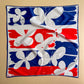 1970s Vera Red, White, and Blue Butterfly Scarf