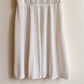 1970s White Fit-and-Flare Dress With Gold Belt (M/L)