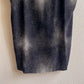 1980s Black Abstract Polka Dot Print Silk Dress (M/L)