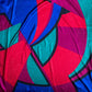Large 1980s Abstract Print Silk Jacquard Scarf