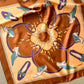 1980s Brown Bally Silk Scarf With Decorative Shoes