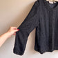 Stunning 1980s Black Beaded Party Jacket (L/XL)