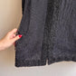 Stunning 1980s Black Beaded Party Jacket (L/XL)