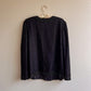 Stunning 1980s Black Beaded Party Jacket (L/XL)