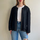 Stunning 1980s Black Beaded Party Jacket (L/XL)