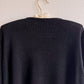 1980s Black Open Cardigan With Pearl Embellishments (M/L)