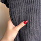 Cozy 1980s Black Short Sleeve Sweater (S/M)