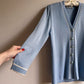 1980s Pale Blue Cardigan With White Trim (S/M)